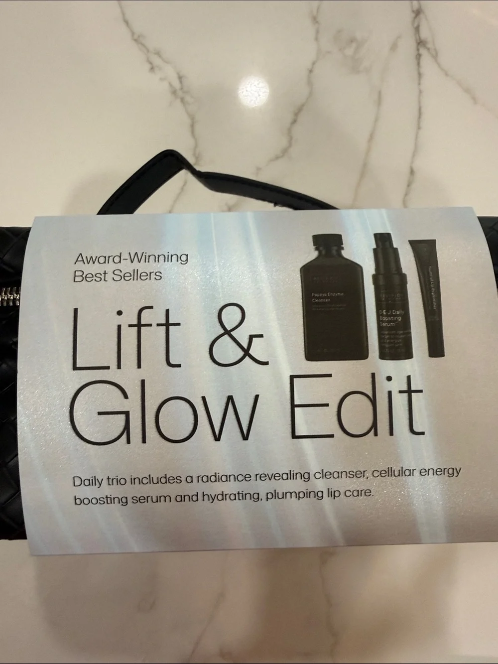 Revision Lift & Glow Edit Papaya Cleanser, DEJ Boosting Serum Youthfull Lip